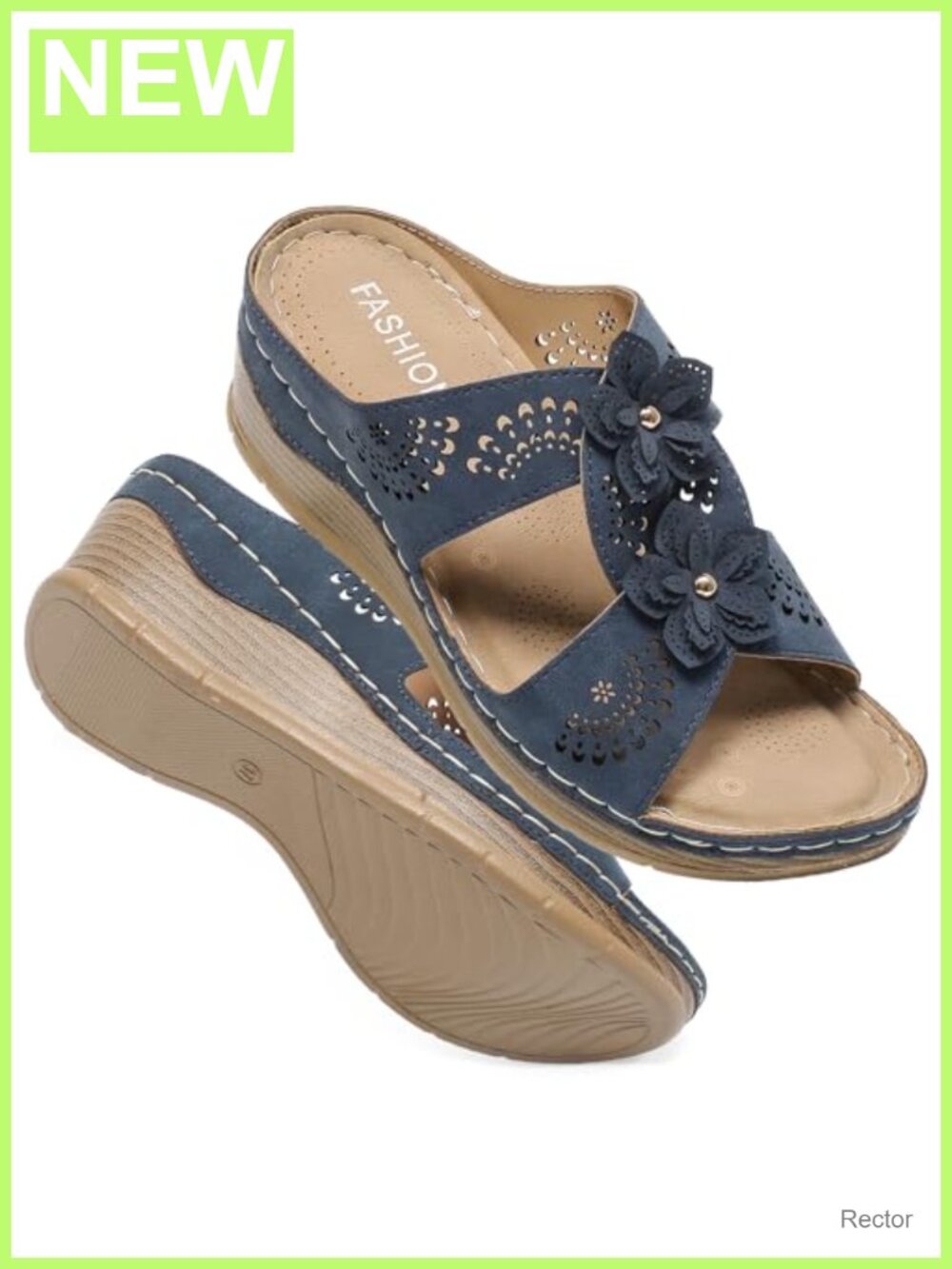 Women's Wedge Platform Sandals Slip On Open Toe Casual Summer Shoes